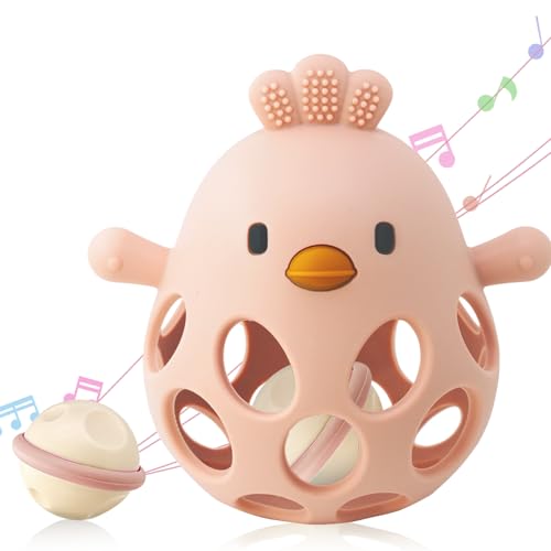 2-in-1 Baby Teething Rattle